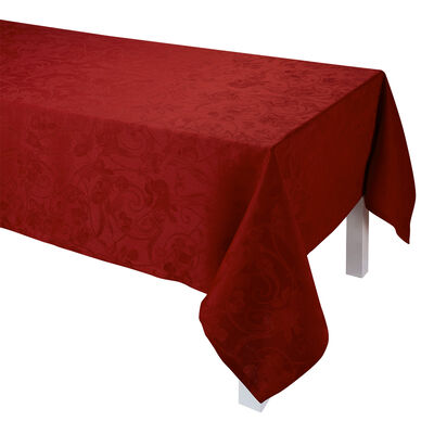 Tischdecke Tivoli Velours 240x240 leinen