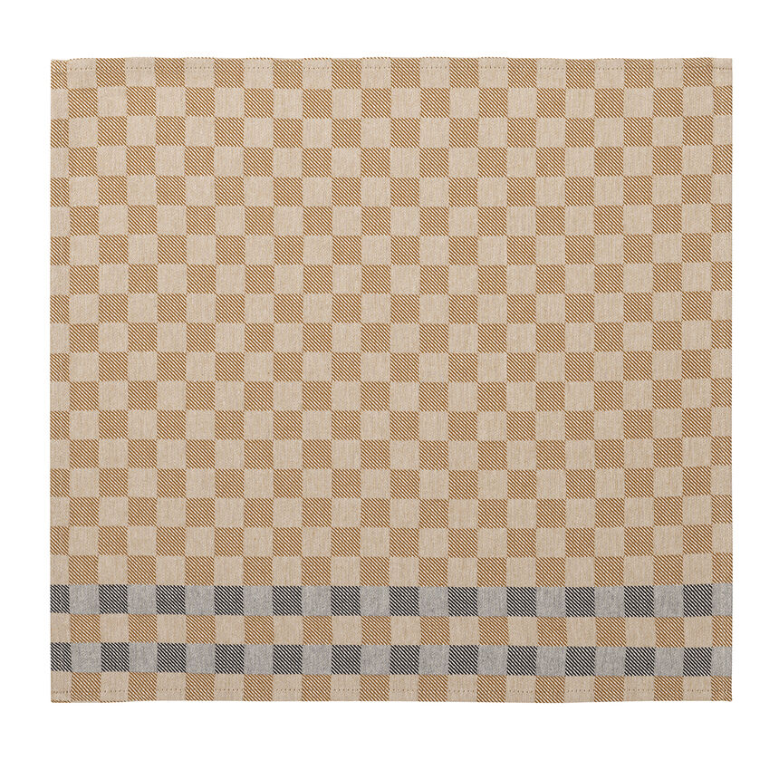 Serviette Champ&ecirc;tre Damier 50x50 100% baumwolle, , hi-res image number 1