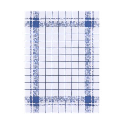Geschirrtuch Fraises Bleu de France 60x80 baumwolle