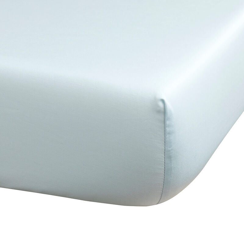 Spannbettlaken Manuka Ciel 90X200X35 100% baumwolle, , hi-res