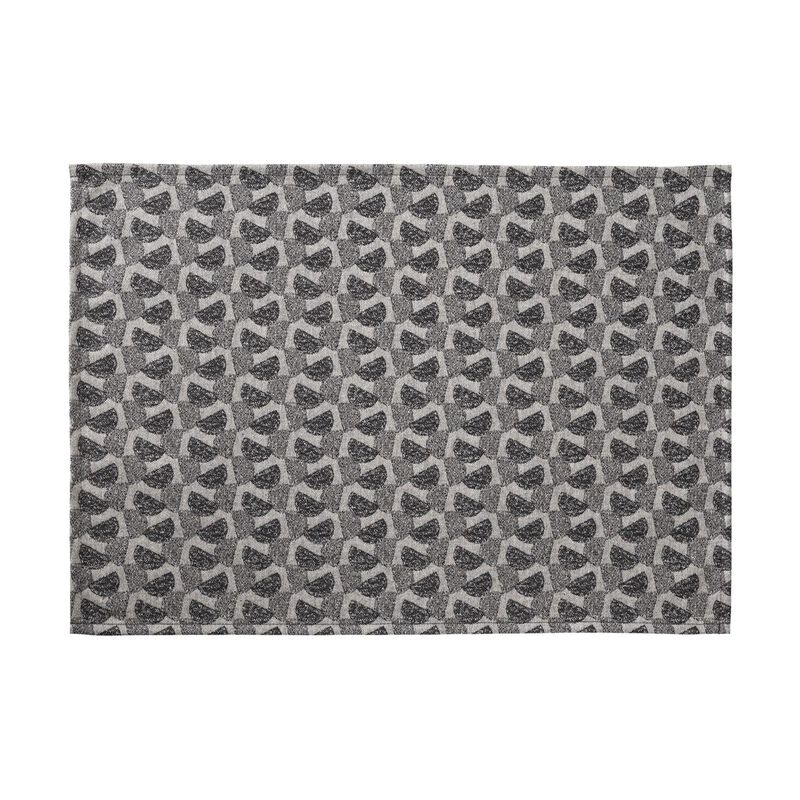 Beschichtetes Tischset Empreintes Pois Charbon 50x36 100% baumwolle, , hi-res image number 0