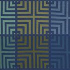 Tischset Kaléidoscope Illusion bleu 50x36 baumwolle, , hi-res image number 2