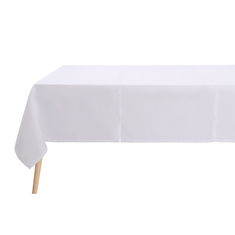 Tischdecke Portofino Pluriel Bianco 175x175 leinen, , hi-res