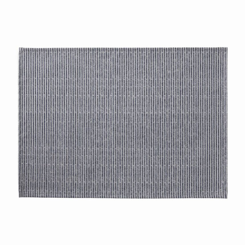 Beschichtetes Tischset Empreintes Rayures Cobalt 50x36 100% baumwolle, , hi-res image number 1