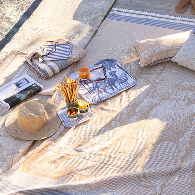 Tablett Dune Tuiles Holz