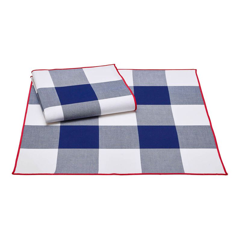 Packung 2 Servietten Elysée Tricolore 50x50 baumwolle, , hi-res