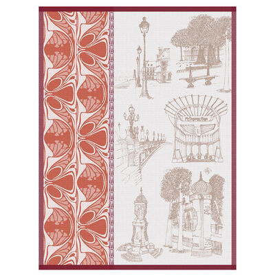 Geschirrtuch Carnet de Paris Baumwolle,  Geschirrtuch Carnet de Paris Baumwolle