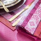 Serviette Mumbai Fuchsia 50x50 100% baumwolle, , hi-res image number 0