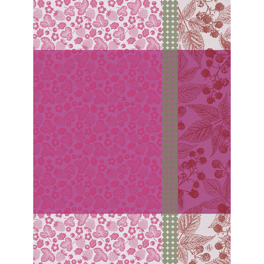 Geschirrtuch Cueillette d'&eacute;t&eacute; Framboise 60x80 100% baumwolle, , hi-res image number 0