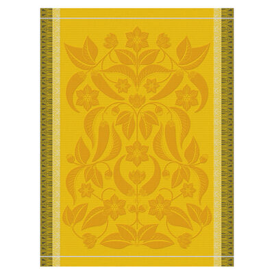 Geschirrtuch Piments Jaune 60x80 100% baumwolle,  Geschirrtuch Piments Jaune 60x80 100% baumwolle