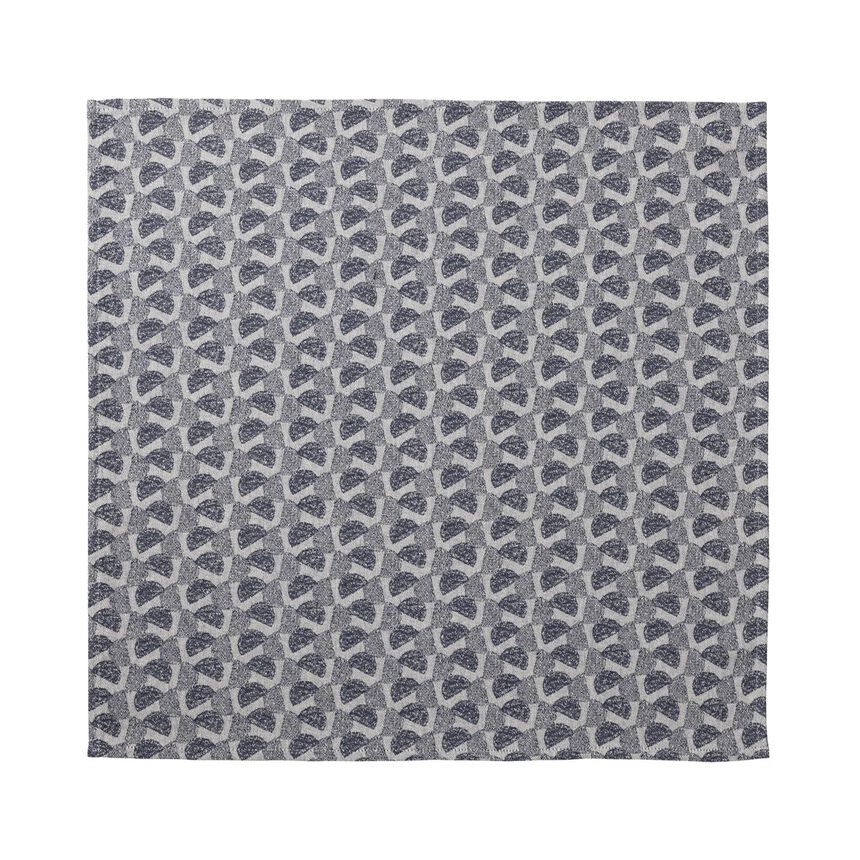 Serviette Empreintes Pois Cobalt 50x50 100% baumwolle, , hi-res image number 1