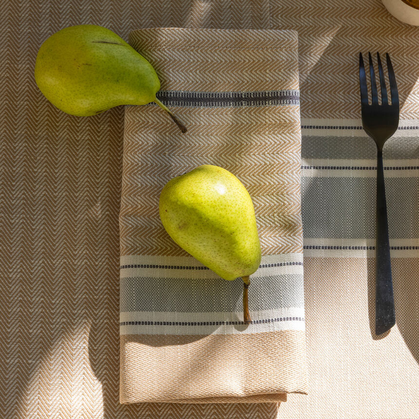 Serviette Dune Argan 50x50 92% Baumwolle - 8% Leinen, , hi-res image number 4