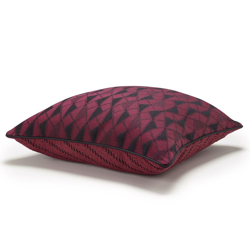Kissenbezug Prisme Prune 50x50 93% Baumwolle/ 7% Polyester, , hi-res image number 0