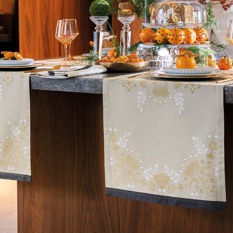 Tischläufer Féerie Pain d'épices 50x150 100% baumwolle, , hi-res image number 3