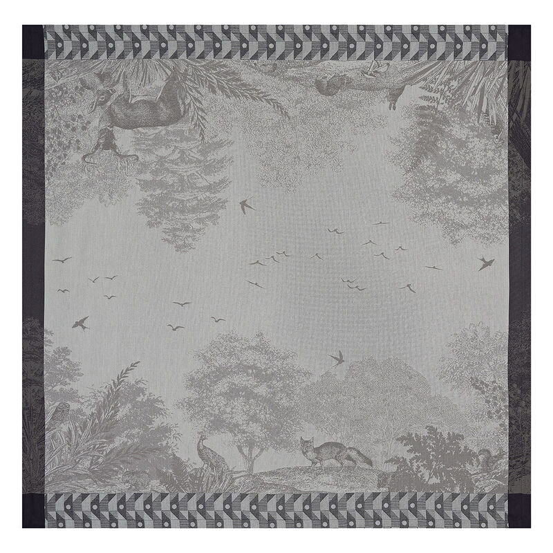 Tischdecke Forêt enchantée Argent 175x175 baumwolle, , hi-res image number 3