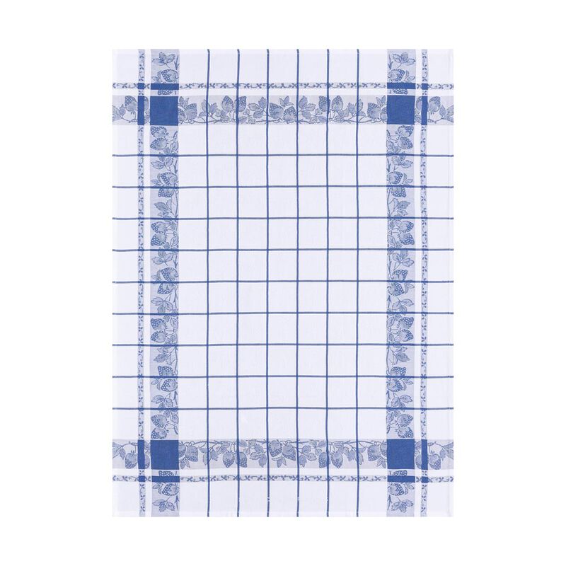 Geschirrtuch Fraises Bleu de France 60x80 baumwolle, , hi-res image number 0