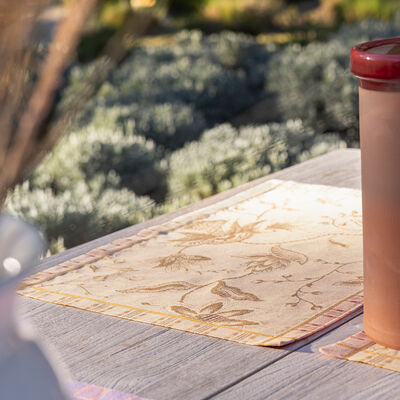 Tischset &Eacute;t&eacute; Indien Leinen