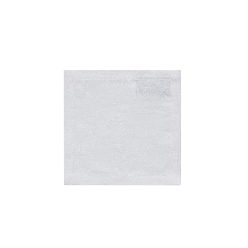 Cocktail Serviette Tivoli Blanc 17x17 100% Leinen, , hi-res image number 0