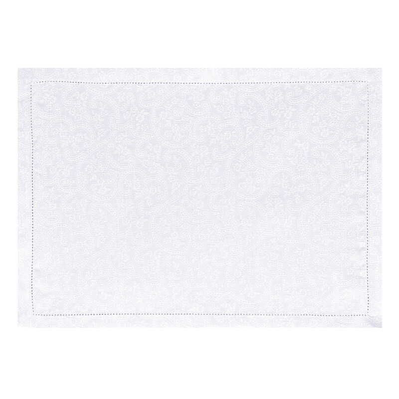 Tischset Portofino Fiori Bianco 50x36 leinen, , hi-res image number 1