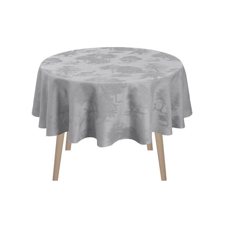 Tischdecke Souveraine Argent 175x175 leinen, , hi-res image number 2