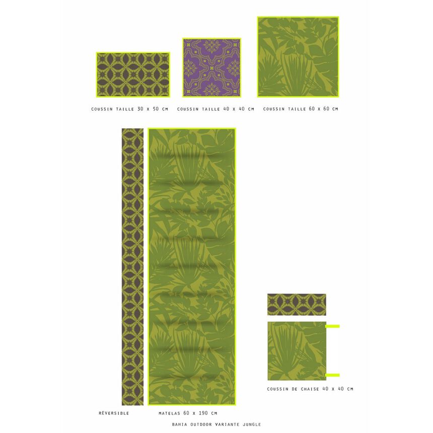 Kissenbezug Bahia Jungle 40x40 Acryl, , hi-res image number 2