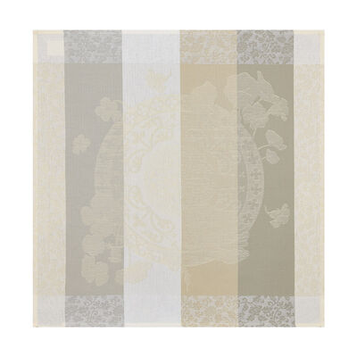 Serviette Fleurs Gourmandes Craie 58x58 baumwolle,  Serviette Fleurs Gourmandes Craie 58x58 baumwolle