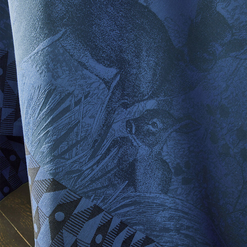 Tischdecke For&ecirc;t enchant&eacute;e Celeste 175x175 baumwolle, , hi-res image number 2