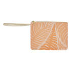Mappe Palme Orange 20x15 100 % baumwolle, Acrylbeschichtung. Besätze: Rindsleder, , hi-res image number 1