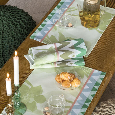 Packung 2 Beschichtete Tischsets La Vie en Vosges Beschichtet Jonquille 50x36 baumwolle,  Packung 2 Beschichtete Tischsets La Vie en Vosges Beschichtet Jonquille 50x36 baumwolle