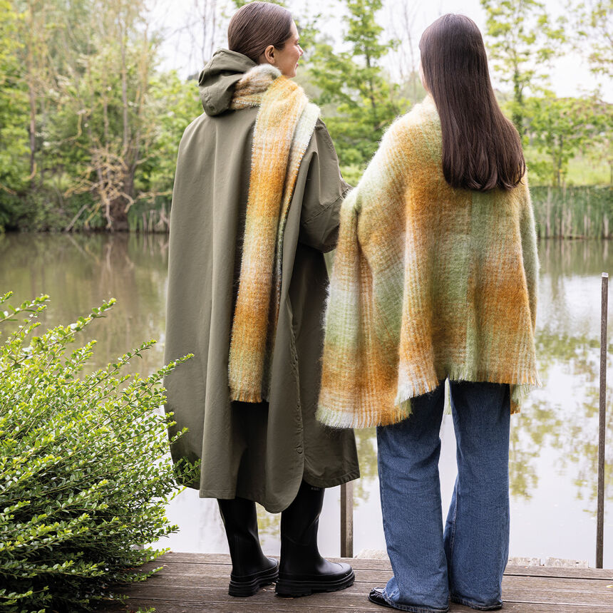Poncho H&ocirc;tel particulier marqueterie Einheitsgr&ouml;sse 100% mohair, , hi-res image number 0