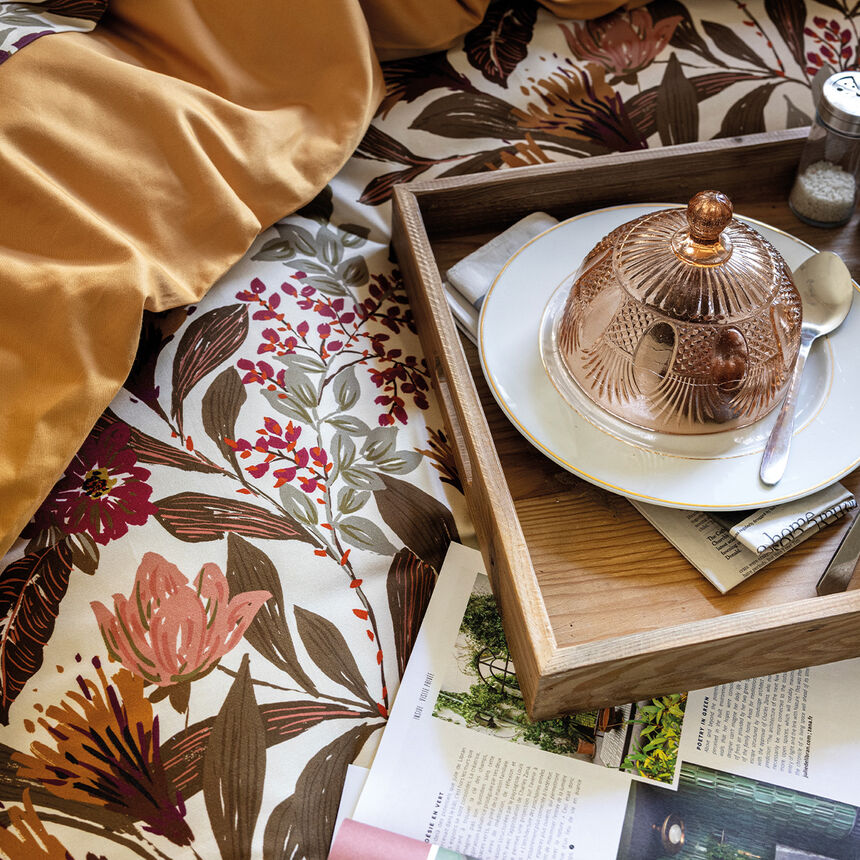 Bettbezug Panache de fleurs  Miel 135X200 100% baumwolle, , hi-res image number 4