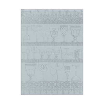 Gl&auml;sertuch Cristal Brume 60x80 leinen