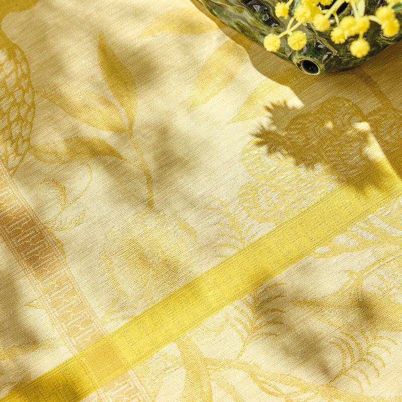 Tischläufer À l'orangerie Mimosa 50x150 100% Leinen, , hi-res image number 1