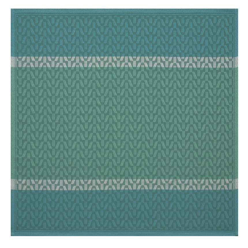 Serviette Veine Graphique &Eacute;meraude 58x58 100% baumwolle, , hi-res image number 1