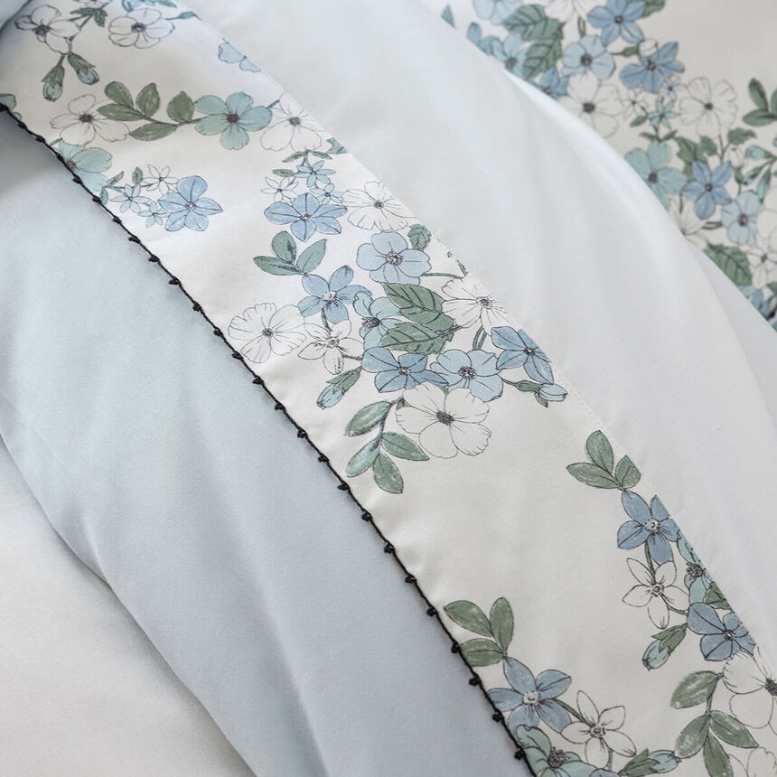 Bettlaken Manuka Ciel 190X290 100% baumwolle, , hi-res image number 1