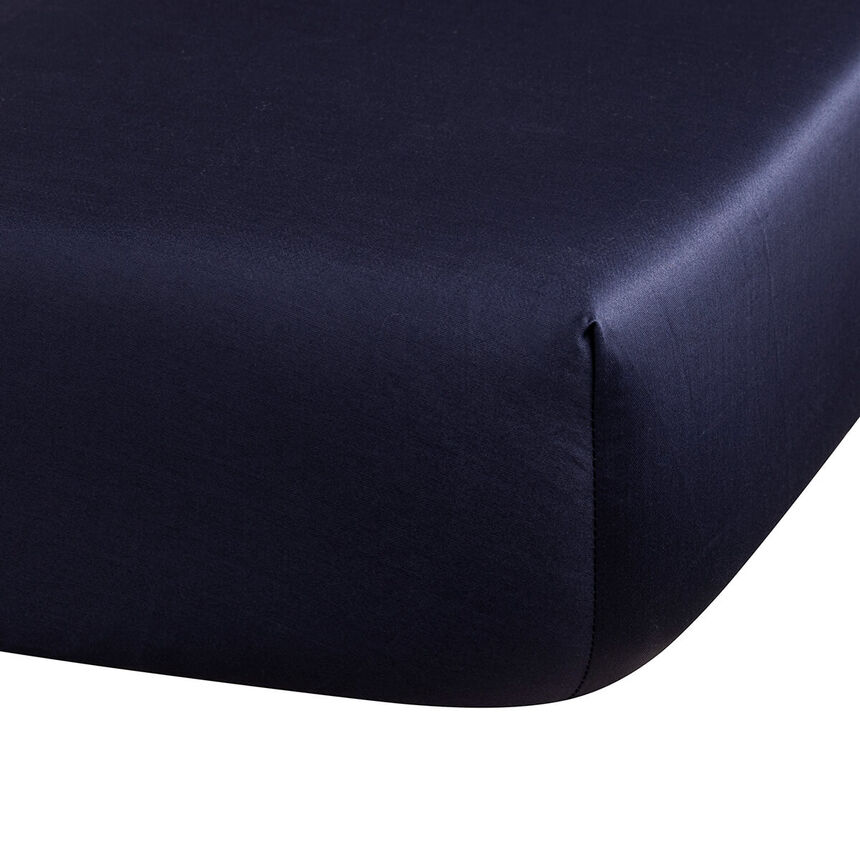 Spannbettlaken Flora Encre 90X200X35 100% baumwolle, , hi-res image number 0