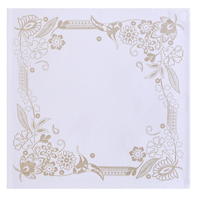 Serviette Haute Couture Gold 58x58 47% leinen/ 43% baumwolle/ 10% polyester, , hi-res image number 0