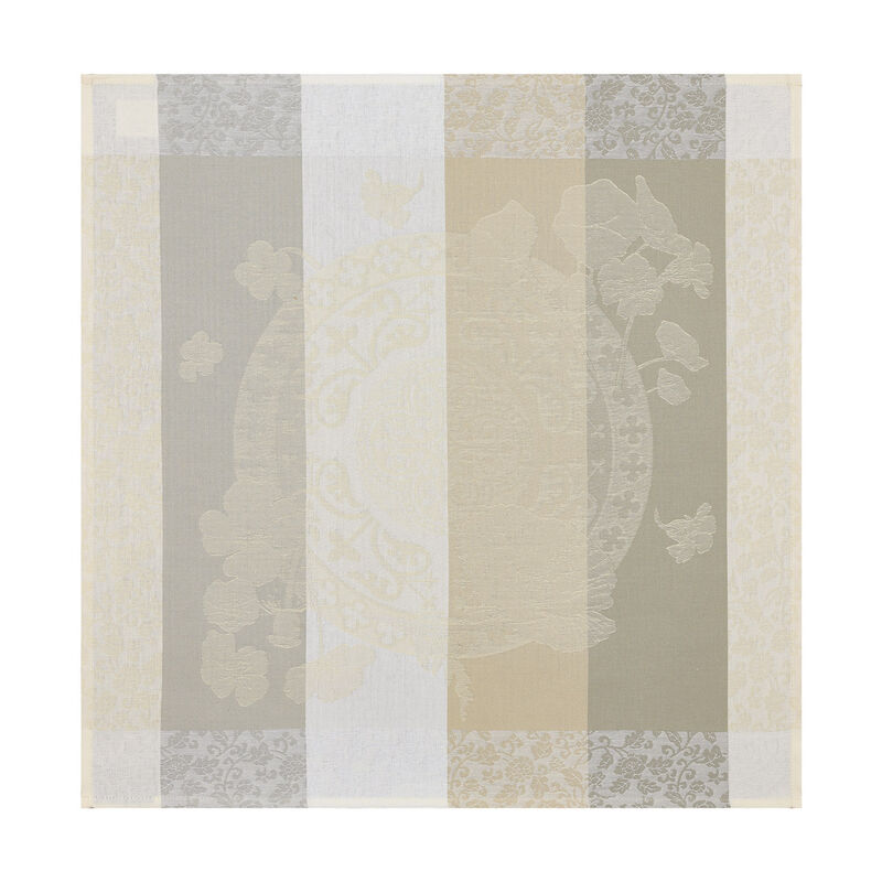 Serviette Fleurs Gourmandes Craie 58x58 baumwolle, , hi-res