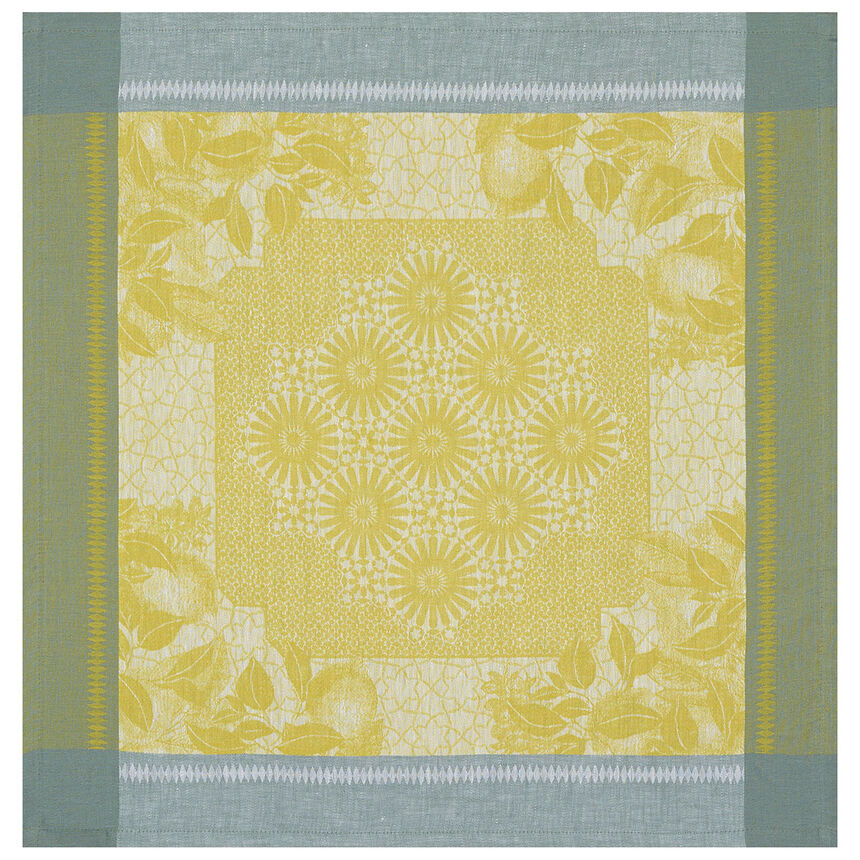Serviette Jardin d'orient Cedrat 58x58 leinen, , hi-res image number 0