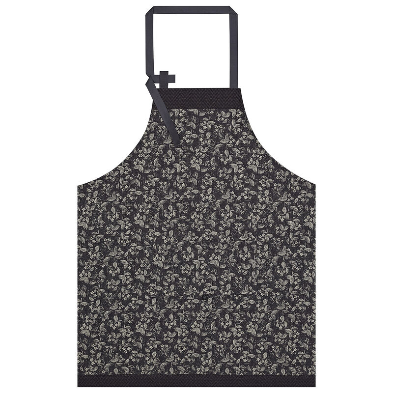 Schürze Slow life mini Carbone Einer Grösse 89% baumwolle / 11% leinen, , hi-res image number 0