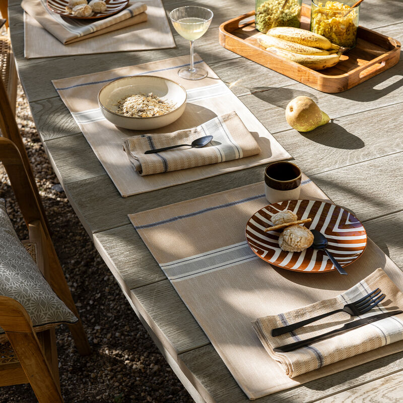 Beschichtetes Tischset Dune Argan 50x36 92% Baumwolle - 8% Leinen, , hi-res image number 0