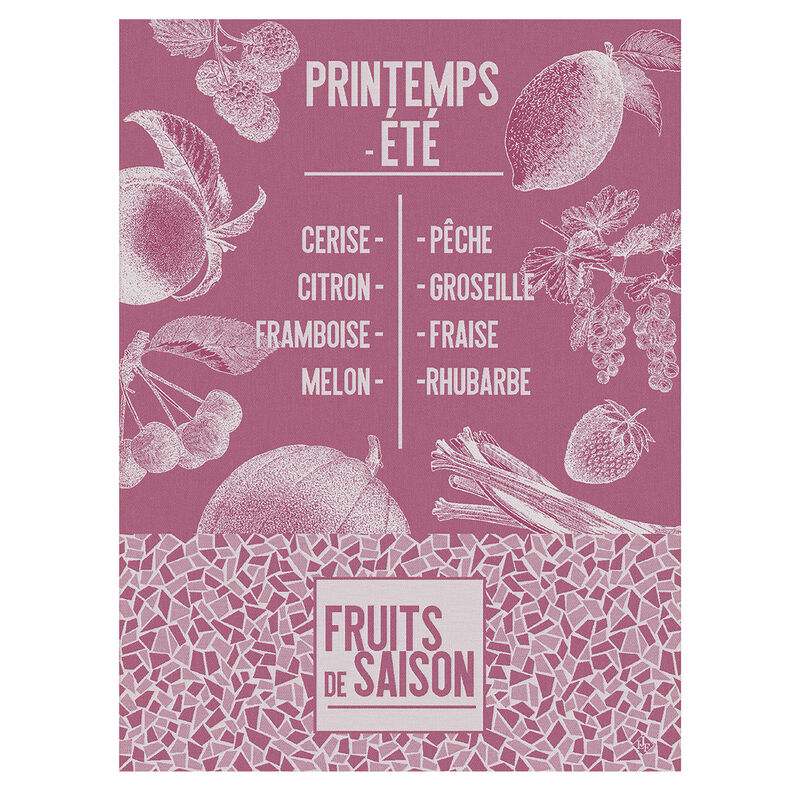 Geschirrtuch De Saison Fruits Framboise 60x80 baumwolle, , hi-res image number 0