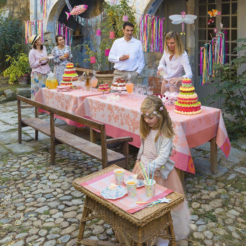 Tischdecke Asia mood Rose th&eacute; 175x175 baumwolle, , hi-res image number 0