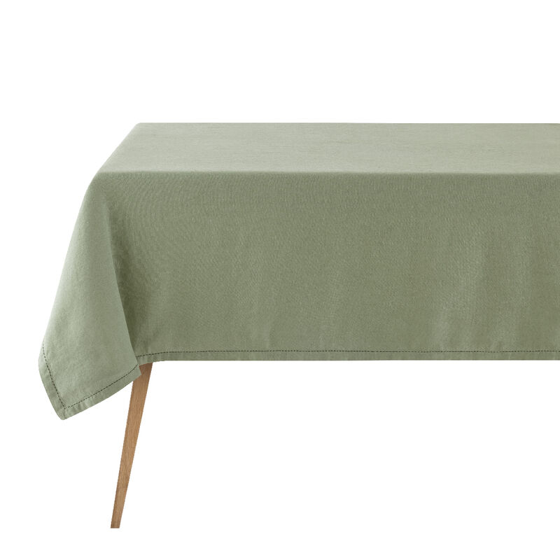 Tischdecke Nuances Réséda 150x150 50% Baumwolle - 50% Leinen, , hi-res image number 0