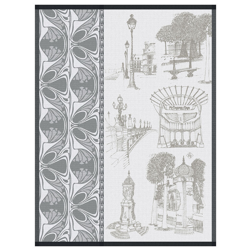 Geschirrtuch Carnet de Paris Bitume 60x80 100% baumwolle, , hi-res image number 1