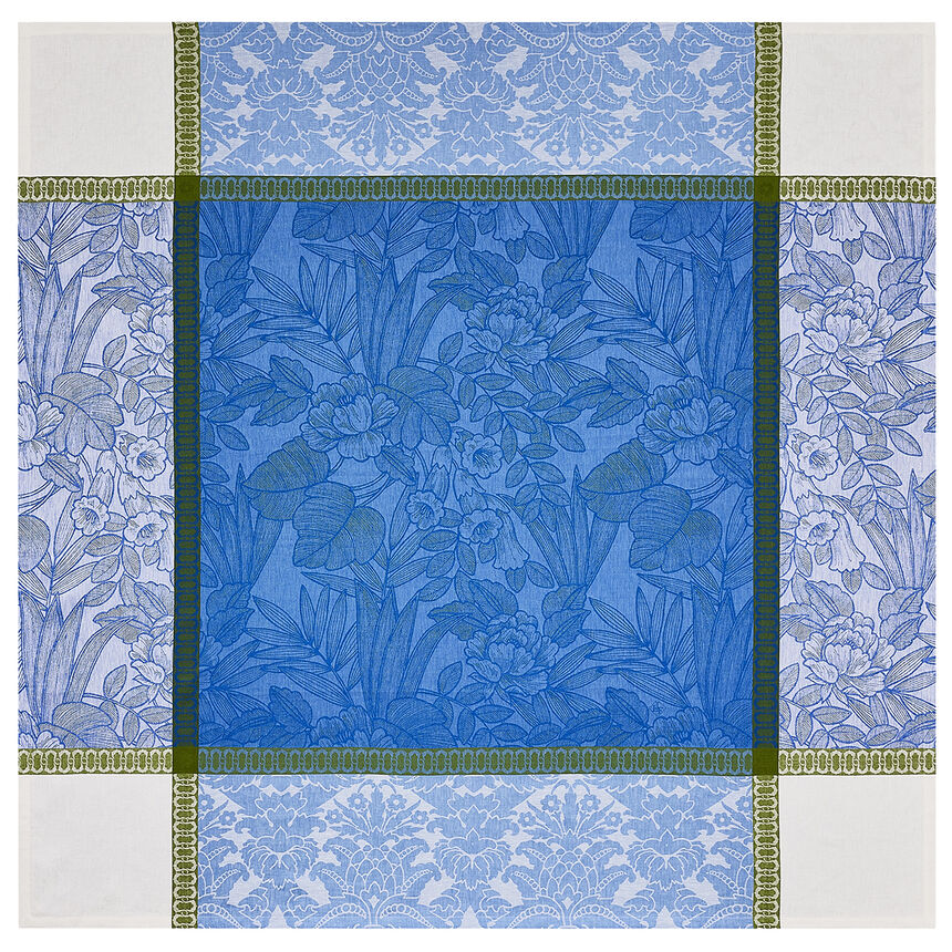 Tischdecke Escapade Tropicale Perroquet 120x120 leinen, , hi-res image number 3