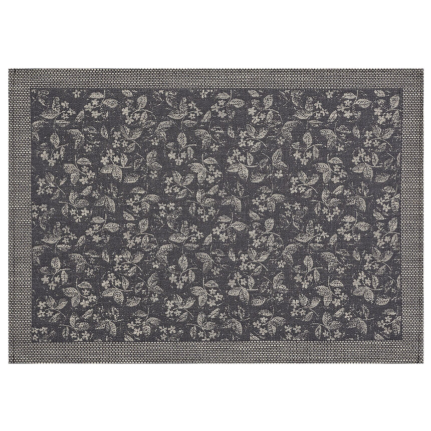 Beschichtete Tischset Slow Life Mini Carbone 50x36 89% baumwolle / 11% leinen, , hi-res image number 1