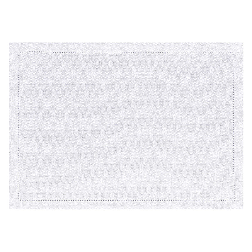 Tischset Portofino G&eacute;o Bianco 50x36 leinen, , hi-res image number 0