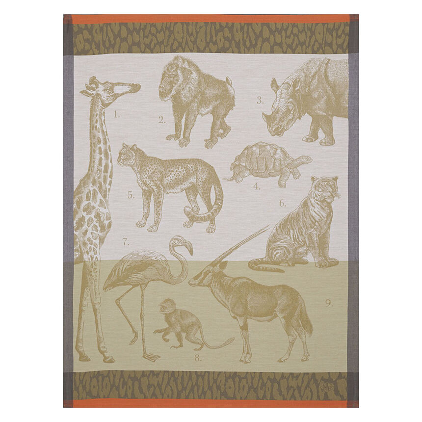 Geschirrtuch Safari Sable 60x80 baumwolle, , hi-res image number 0