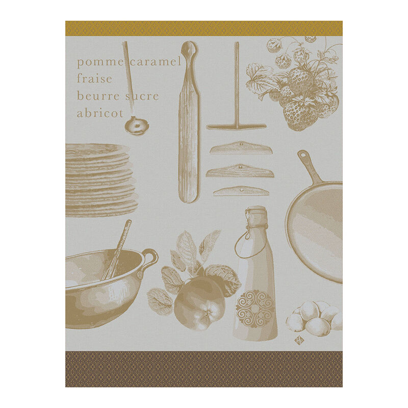Geschirrtuch Recettes - Crèpes Farine 60x80 baumwolle, , hi-res image number 0